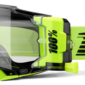 Masque 100% Armega Forecast Jaune Fluo Ecran Clair Roll off