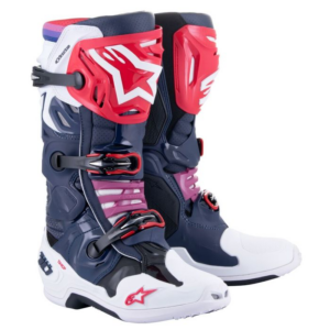 BOTTES CROSS ALPINESTARS TECH 10 Supervented Marine Nuit Blanc Rainbow 2024