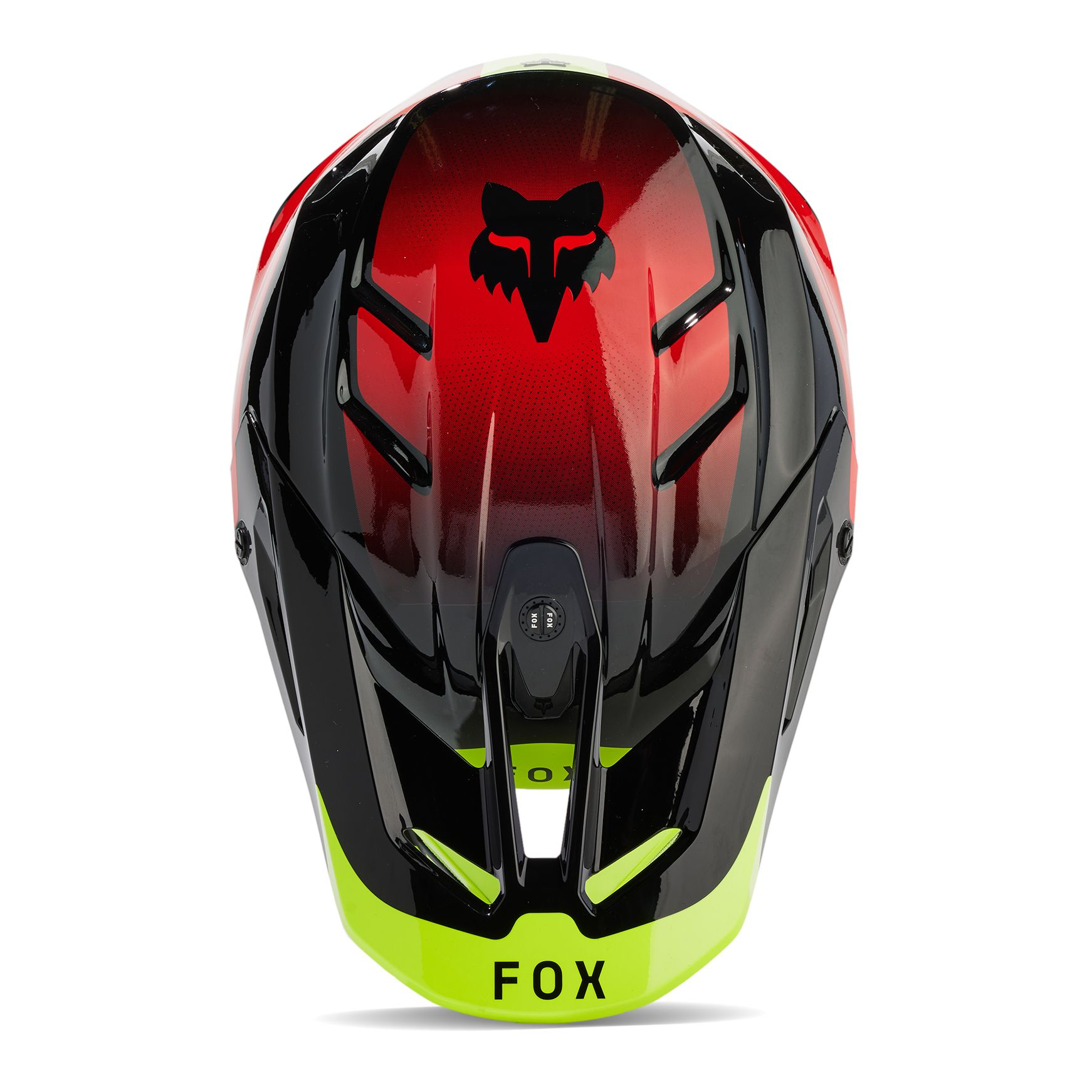 Casque Fox V3 REVISE ROUGE / JAUNE – Image 3