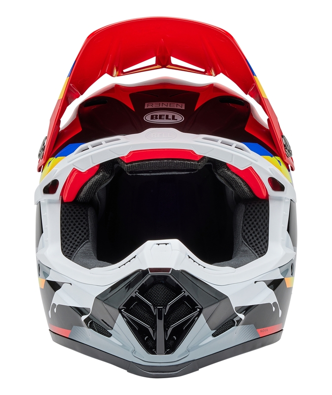 Casque BELL Moto-9S Flex - Renen Nova Gloss Black/Red – Image 2
