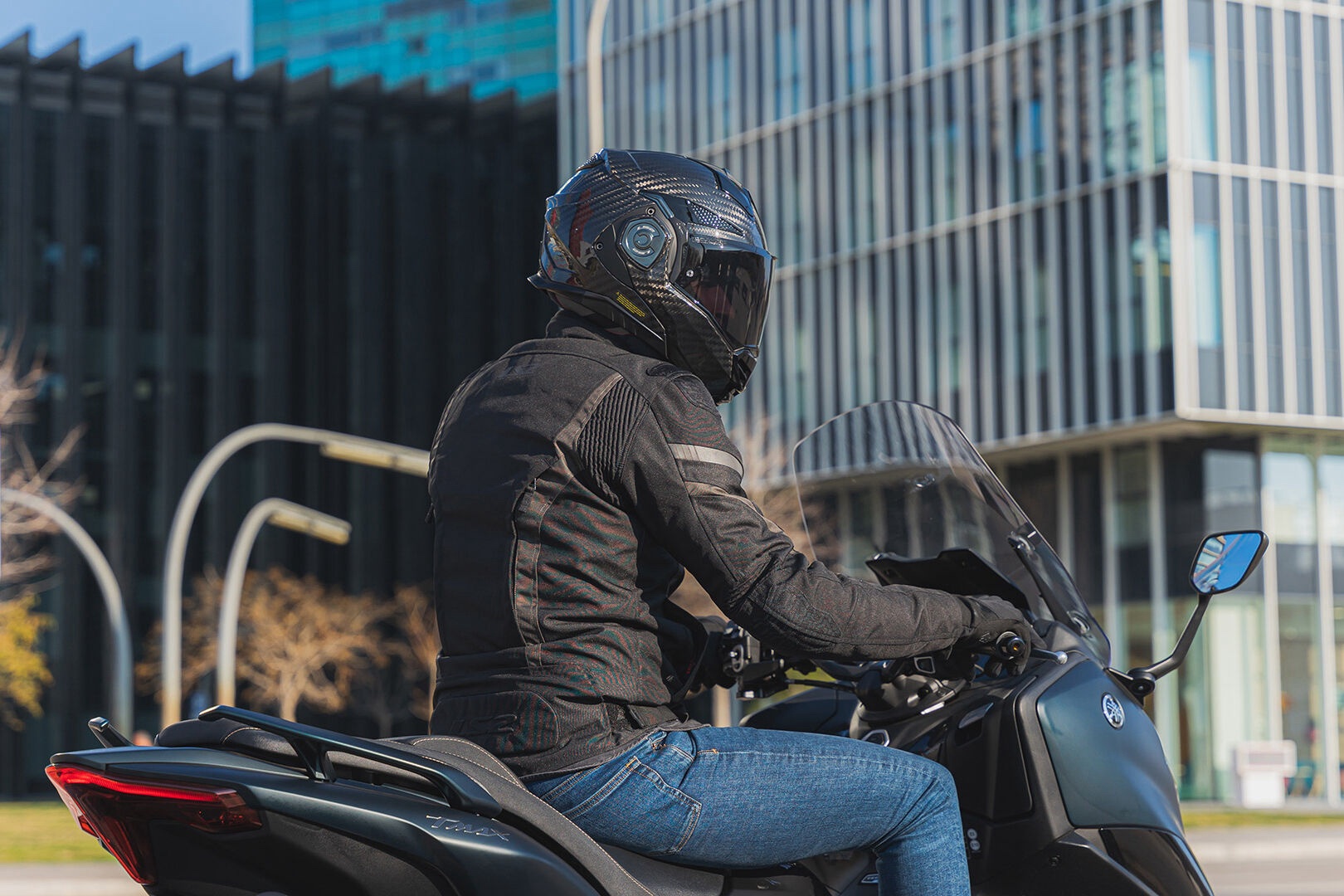 CASQUE LS2 ADVANT X CARBON FF901 SOLID NOIR – Image 4