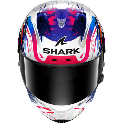 Casque SHARK AERON GP REPLICA ZARCO GP DE FRANCE Carbon Violet Blue – Image 3