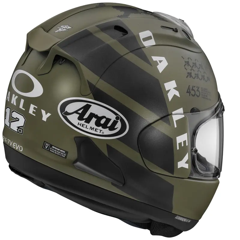 Casque ARAI RX-7V EVO Maverick Oakley Réplica – Image 2
