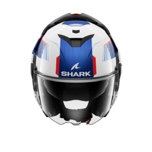 CASQUE SHARK OXO SIKTER WHITE WUB CHROM / BLUE