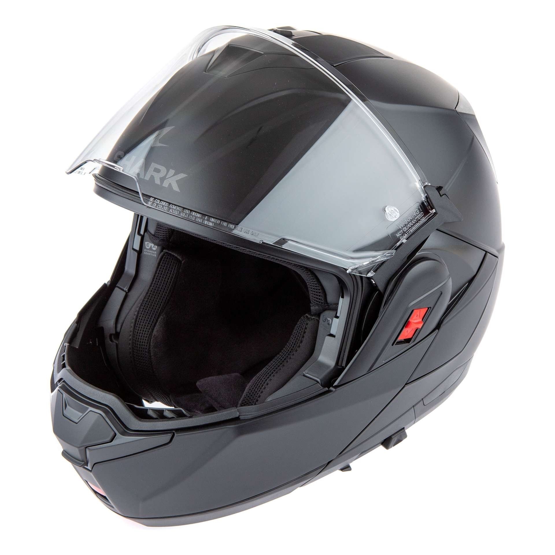 Casque modulable Shark Oxo Blank black mat – Image 3