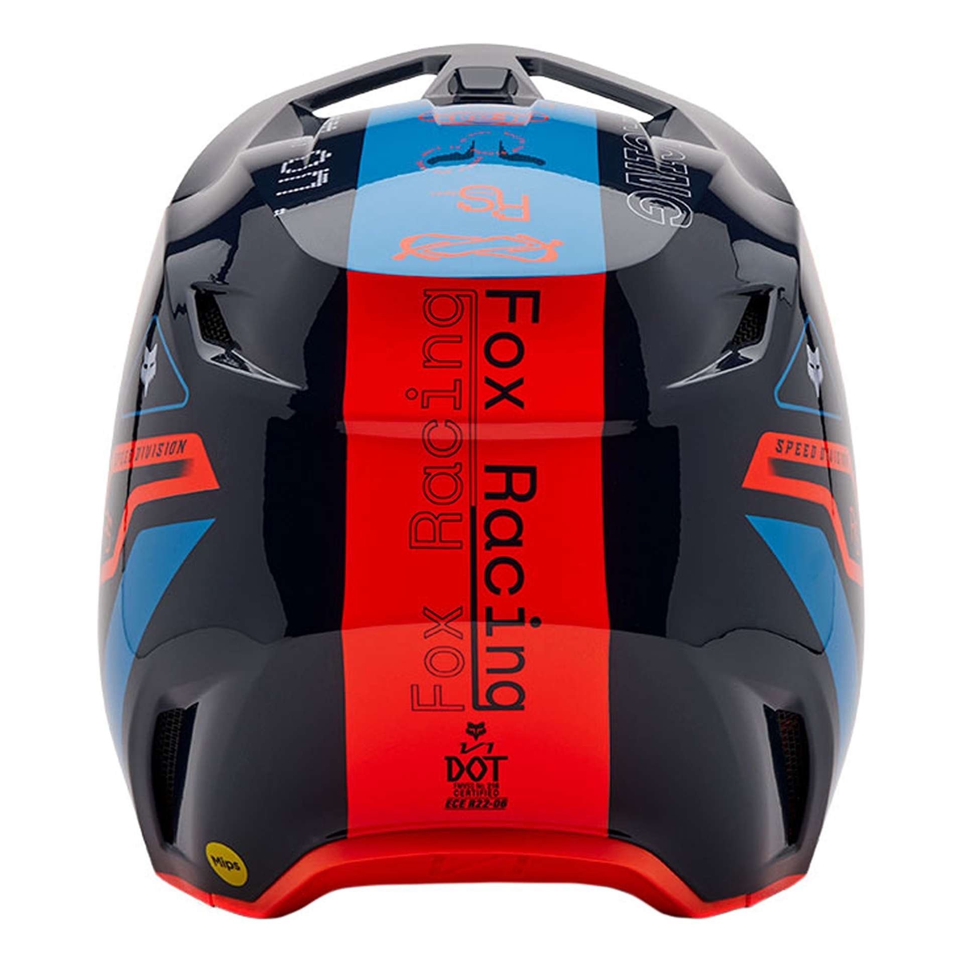 Casque cross enfant Fox Racing Youth V1 Race Spec midnight – Image 2