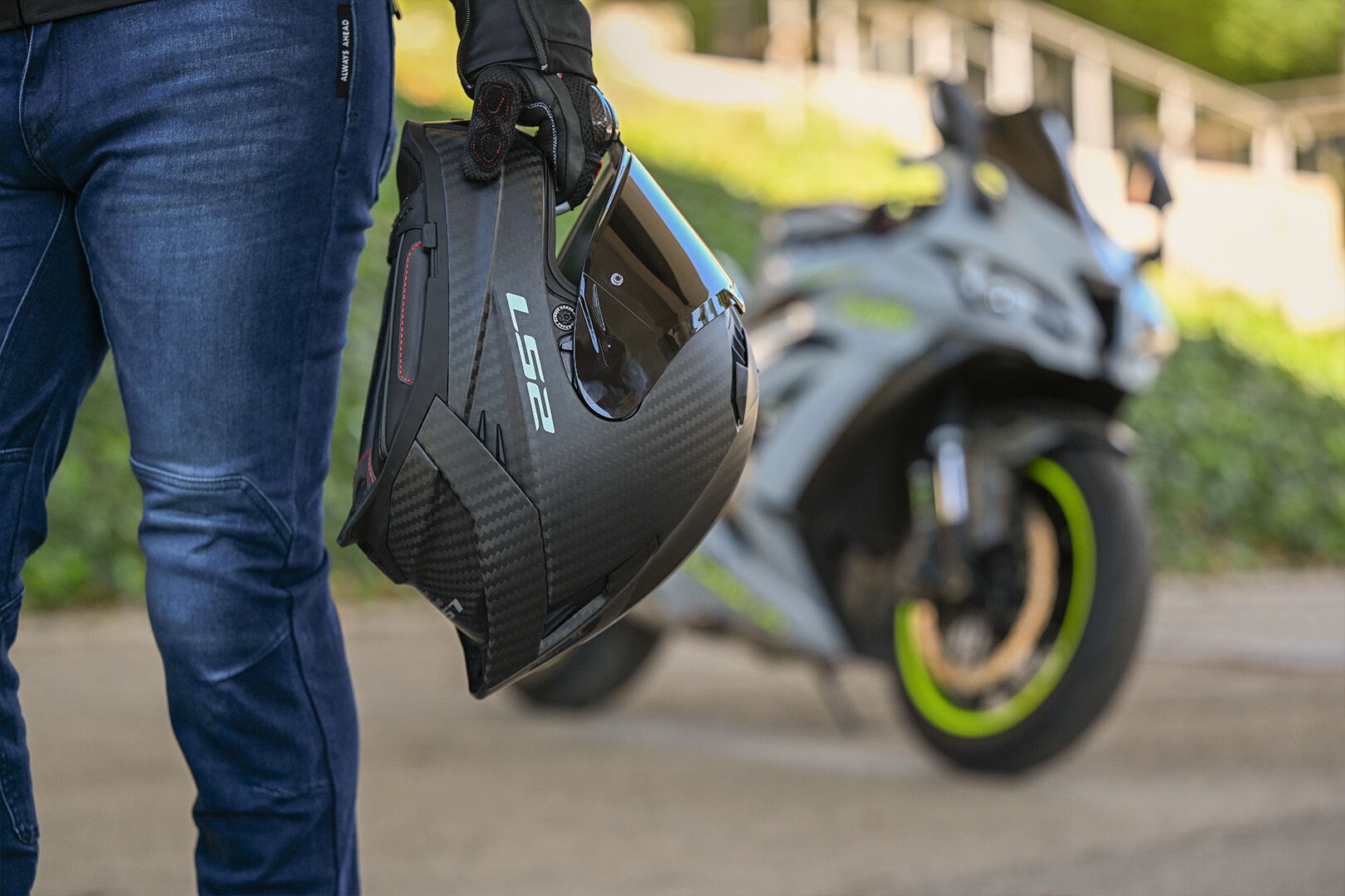 Casque LS2 FF807 DRAGON MAT CARBON – Image 3