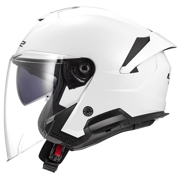 LS2 Casque OF618 Verso II Solid Blanc brillant – Image 3