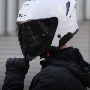 LS2 Casque OF618 Verso II Solid Blanc brillant