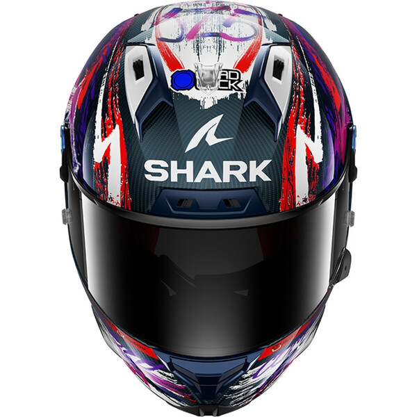 Casque Shark AERON GP FIM RACING #1 REPLICA ZARCO SIGNATURE Carbon White Violet – Image 3