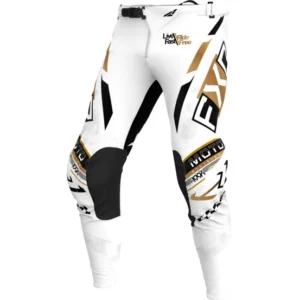 Pantalon cross FXR Podium Gladiator Blanc Noir Or