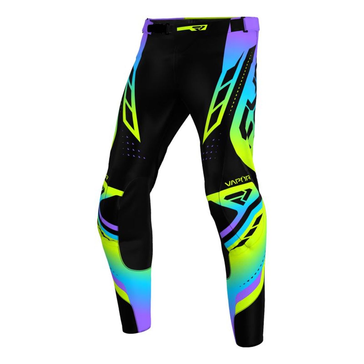 Pantalon cross FXR VAPOR 2025 - Noir / Multicolore – Image 2