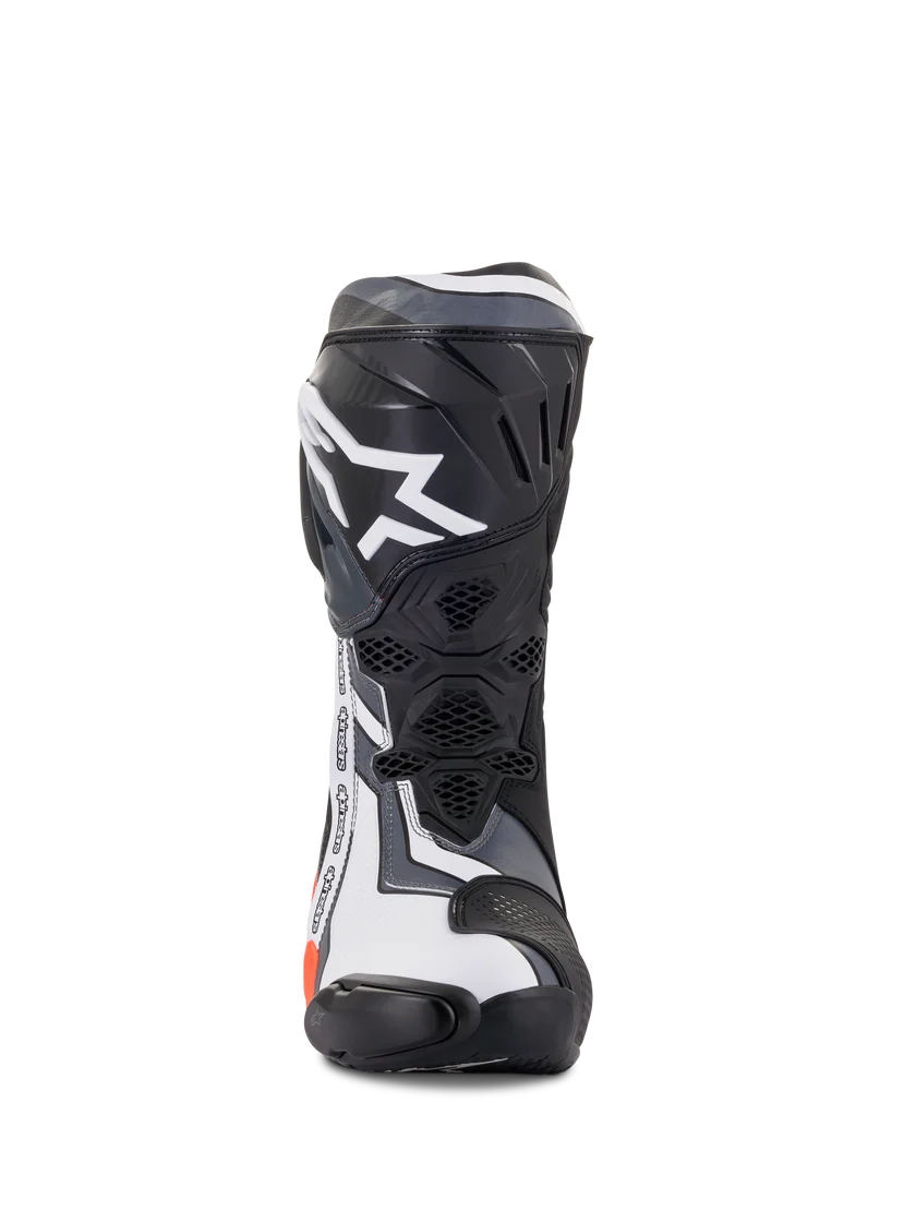 Bottes ALPINESTARS Supertech R Black / Red Fluo / White / Gray – Image 2