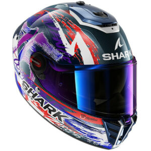 Shark Casque Spartan RS Carbon Replica Zarco Signature Carbone Blanc Violet