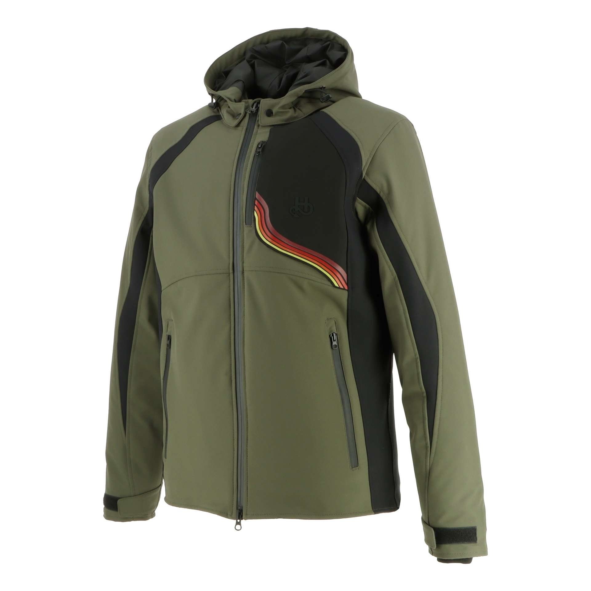 BLOUSON TEXTILE HELSTONS JUMP KAKI/NOIR – Image 4