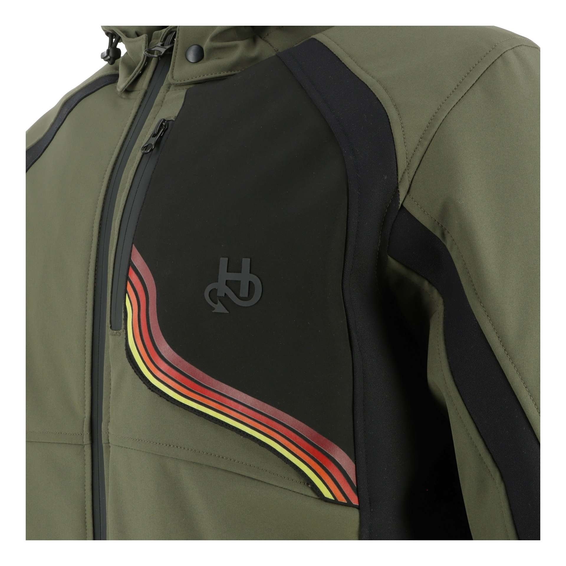 BLOUSON TEXTILE HELSTONS JUMP KAKI/NOIR