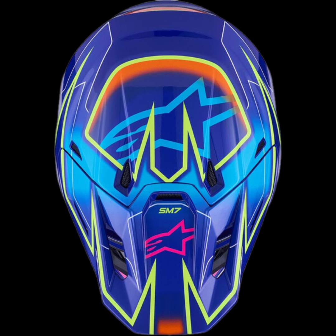 ALPINESTARS Casque S-M7 Cast Bleu Rose – Image 4