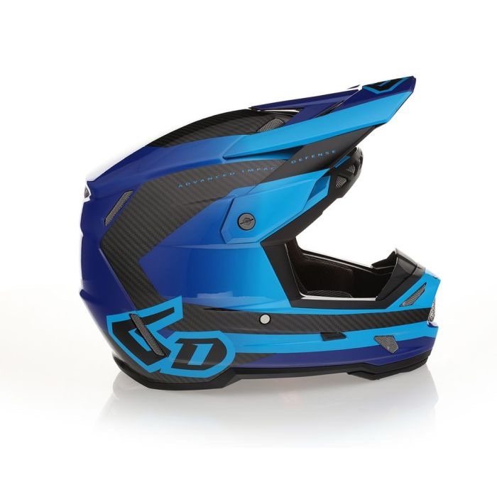 Casque 6D ATR-3 Pure Brillant Bleu Fonce