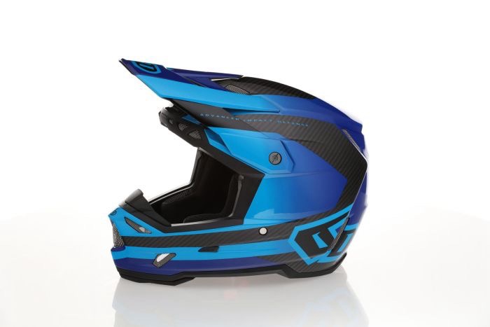 Casque 6D ATR-3 Pure Brillant Bleu Fonce – Image 2