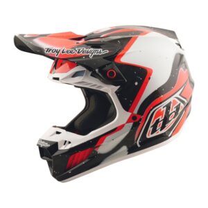 Casque TROY LEE DESIGNS SE5 Carbon Membrane noir/rouge