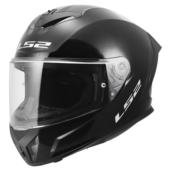 LS2 Casque FF820 Rapid III Solid Noir Brillant