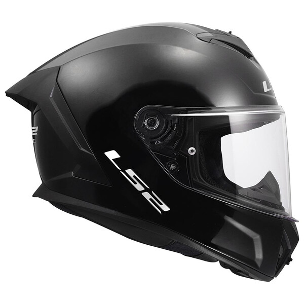 LS2 Casque FF820 Rapid III Solid Noir Brillant – Image 3
