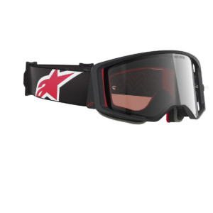 Masque Alpinestars Supertech Corp Absolute Vision Noir Rouge Miroir Argent