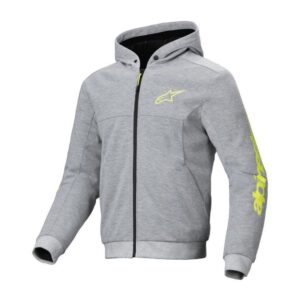 Sweat moto Alpinestars CHROME V2 SPORT Gris / Jaune
