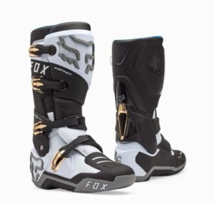 Bottes cross Fox INSTINCT Blanc / Noir or