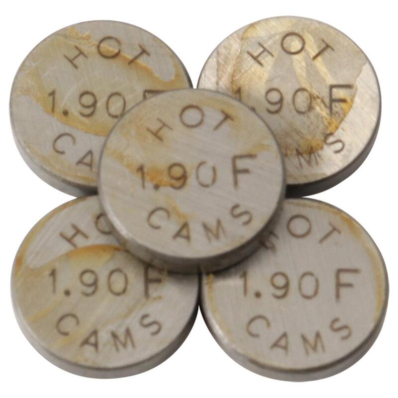 Pastilles de soupape HOT CAMS Ø10,0×1,90mm – jeu de 5