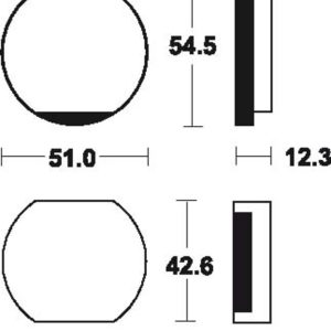 Plaquettes de frein TECNIUM route organique – MA10