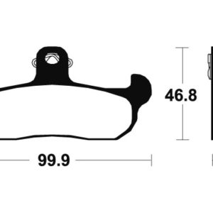 Plaquettes de frein TECNIUM route organique – MA108