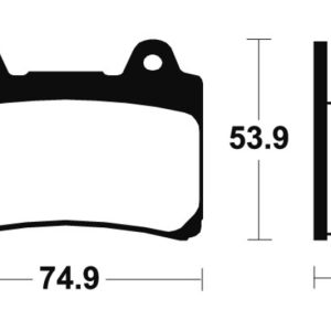 Plaquettes de frein TECNIUM route organique – MA113