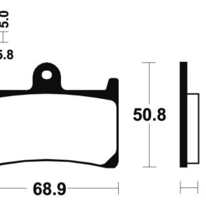 Plaquettes de frein TECNIUM route organique – MA139