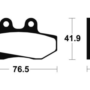 Plaquettes de frein TECNIUM route organique – MA152
