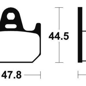 Plaquettes de frein TECNIUM route organique – MA159