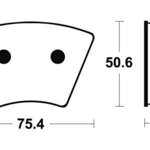 Plaquettes de frein TECNIUM route organique – MA179