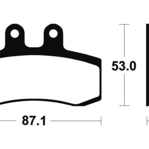Plaquettes de frein TECNIUM route organique – MA181