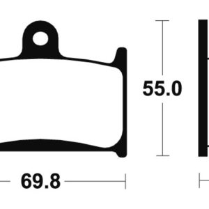 Plaquettes de frein TECNIUM route organique – MA214