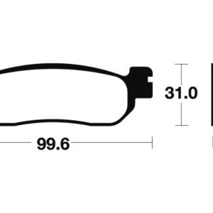 Plaquettes de frein TECNIUM route organique – MA228