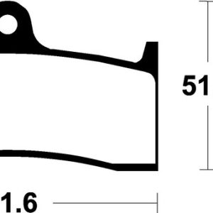 Plaquettes de frein TECNIUM route organique – MA229