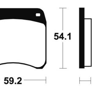 Plaquettes de frein TECNIUM route organique – MA23