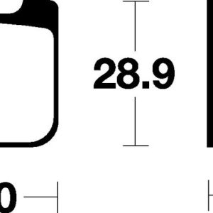 Plaquettes de frein TECNIUM route organique – MA232