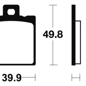 Plaquettes de frein TECNIUM route organique – MA237