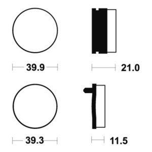 Plaquettes de frein TECNIUM route organique – MA25