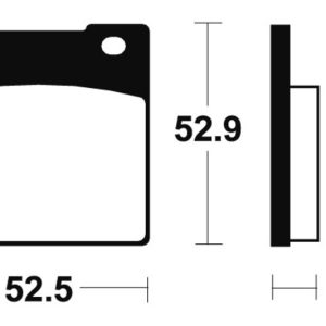 Plaquettes de frein TECNIUM route organique – MA26