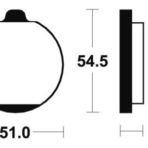 Plaquettes de frein TECNIUM route organique – MA30