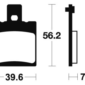 Plaquettes de frein TECNIUM route organique – MA324