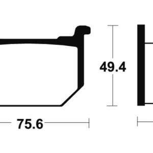 Plaquettes de frein TECNIUM route organique – MA33