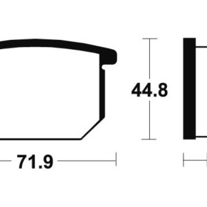 Plaquettes de frein TECNIUM route organique – MA34